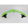 Plásticos laterales de radiador UFO Kawasaki verde / negro KA04736-999 - motoscamaralweb.com