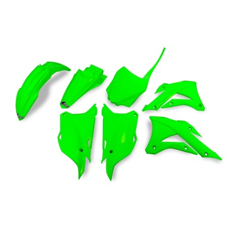Kit plástica UFO verde fluor Kawasaki KX85 - motoscamaralweb.com