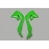 Plásticos laterales de radiador UFO verde Kawasaki KX450 - motoscamaralweb.com