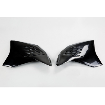 Plásticos laterales de radiador UFO KTM negro KT03095-001 - motoscamaralweb.com