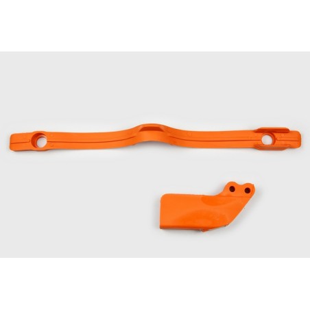 Guiacadenas + patín UFO KTM naranja KT04004-127 - motoscamaralweb.com