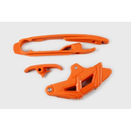 Guiacadenas + patín UFO KTM naranja KT04067-127 - motoscamaralweb.com