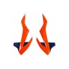 Plásticos laterales de radiador UFO naranja neon/azul KTM SX85 - motoscamaralweb.com
