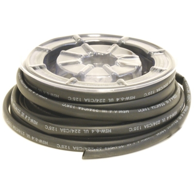 Bobina manguitos de tubo termorretráctil Ø24.5mm negro 3m - motoscamaralweb.com