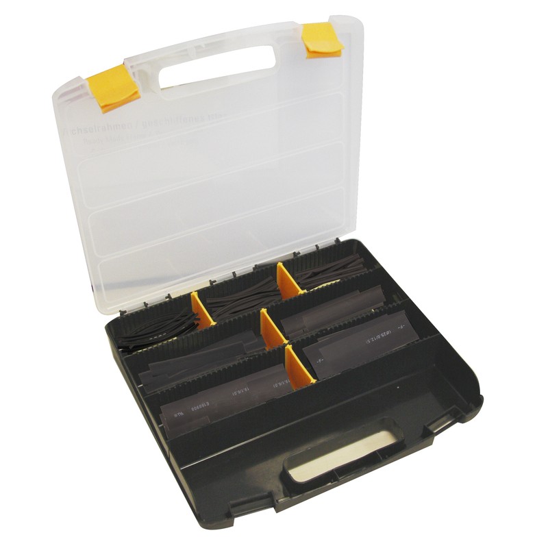 Maleta de 119 manguitos de tubo termorretráctil Ø3.2mm 10cm negro - motoscamaralweb.com Maleta de 119 manguitos de tubo termorretráctil Ø3.2mm 10cm negro - motoscamaralweb.com