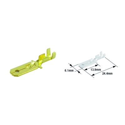 Terminal de cable macho TOURMAX tipo 250 - motoscamaralweb.com