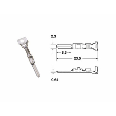 Terminal de cable hembra serie 090 SMTO BIHR Ø0.85mm²/1.25mm² - 50uds - motoscamaralweb.com