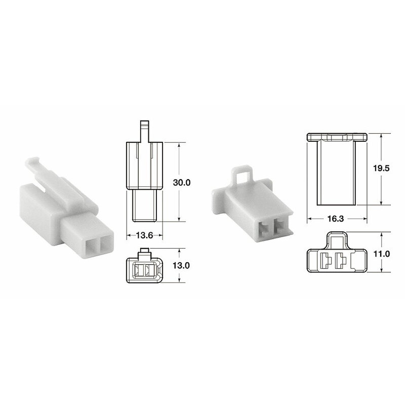 Juego de conectores 2 vias 110 ML BIHR tipo original Ø0.5mm²/0.85mm² - 5 Juegos completo - motoscamaralweb.com Juego de conectores 2 vias 110 ML BIHR tipo original Ø0.5mm²/0.85mm² - 5 Juegos completo - motoscamaralweb.com
