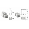Juego de conectores 6 vias 110 ML BIHR tipo original Ø0.5mm²/0.85mm² - 5 Juegos completo - motoscamaralweb.com