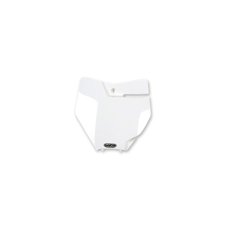 Portanúmeros delantero UFO KTM blanco KT04063-047 - motoscamaralweb.com