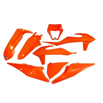Kit plástica UFO naranja flúor KTM EXC/EXC-F - motoscamaralweb.com