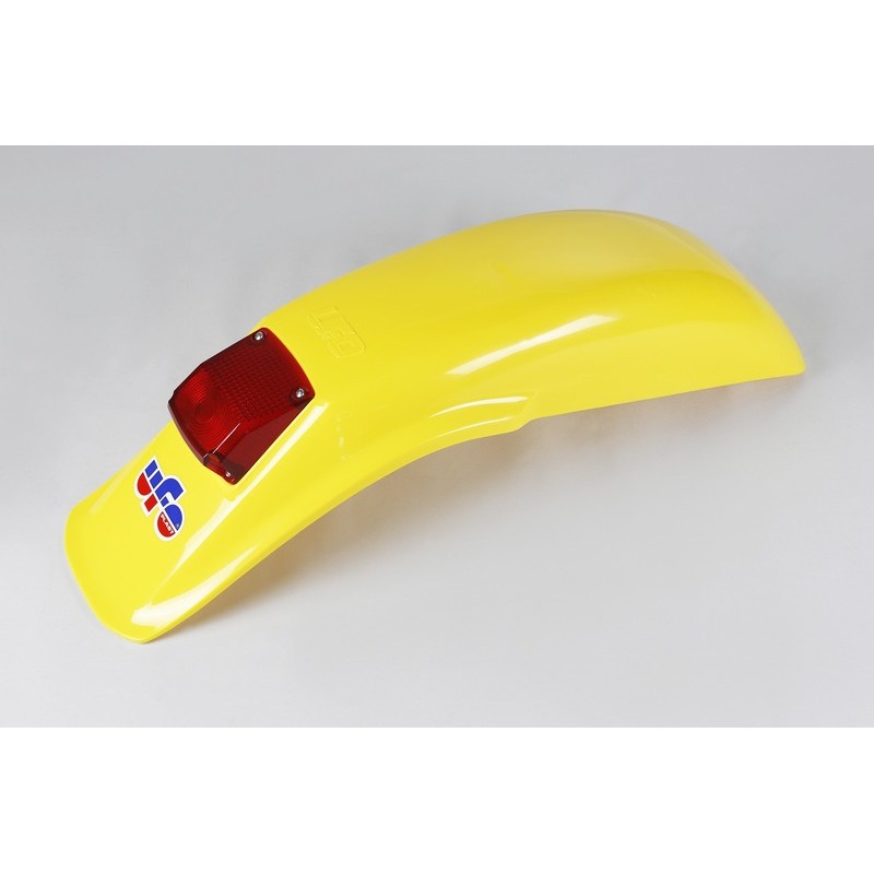 Guardabarros trasero universal UFO enduro con luz 125cc-250cc-500cc (1983-1993) amarillo ME08027-D - motoscamaralweb.com Guardabarros trasero universal UFO enduro con luz 125cc-250cc-500cc (1983-1993) amarillo ME08027-D - motoscamaralweb.com
