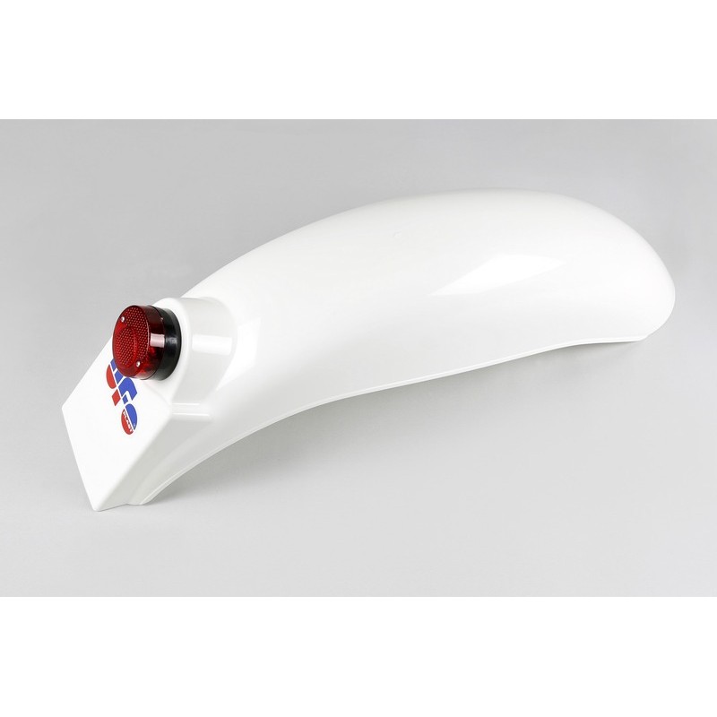 Guardabarros trasero universal UFO enduro con luz Ktm (75-76) blanco ME08036-W - motoscamaralweb.com Guardabarros trasero universal UFO enduro con luz Ktm (75-76) blanco ME08036-W - motoscamaralweb.com