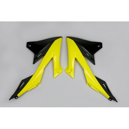 Plásticos laterales de radiador UFO color OEM 2018 Suzuki RM-Z450 - motoscamaralweb.com