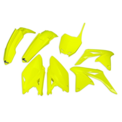 Kit plástica UFO amarillo fluor Suzuki RM-Z250 - motoscamaralweb.com