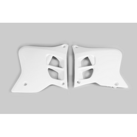 Plásticos laterales de radiador UFO Yamaha blanco YA02856-046 - motoscamaralweb.com