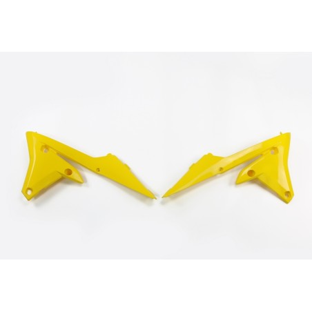 Plásticos laterales de radiador UFO Yamaha amarillo YA04838-101 - motoscamaralweb.com