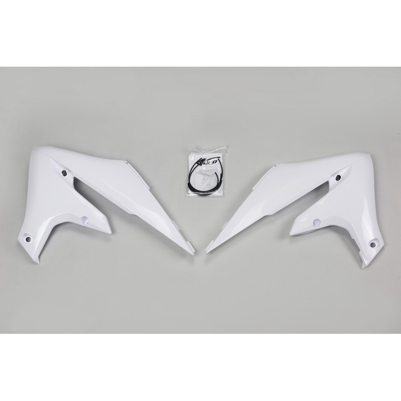 Plásticos laterales de radiador UFO blanco Yamaha YZ450F - motoscamaralweb.com Plásticos laterales de radiador UFO blanco Yamaha YZ450F - motoscamaralweb.com