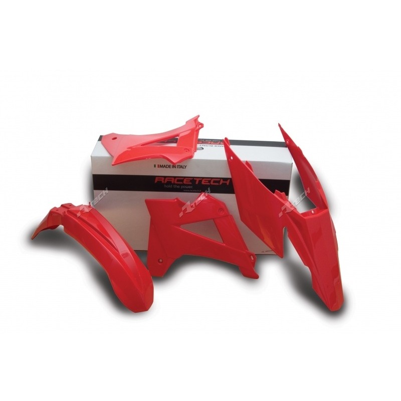 RACETECH Plastic Kit OEM Color Red Gas Gas EC125/250/300/450 FSR - motoscamaralweb.com