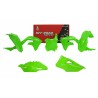 Kit de plástica RACETECH (5 piezas) - Verde flúor - motoscamaralweb.com
