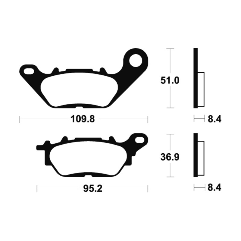 Pastillas de freno Tecnium ME358 Orgánicas - motoscamaralweb.com Pastillas de freno Tecnium ME358 Orgánicas - motoscamaralweb.com