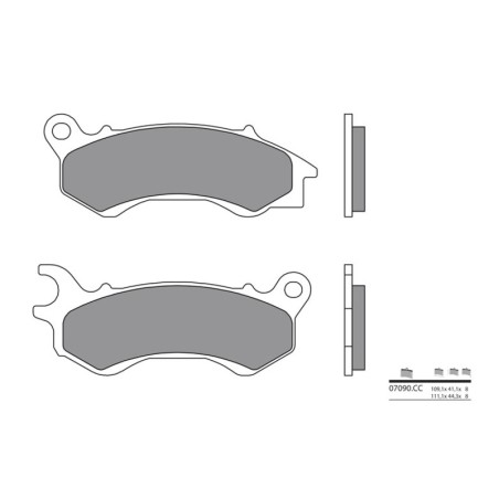 Pastillas de freno orgánicas Brembo 07090 - motoscamaralweb.com