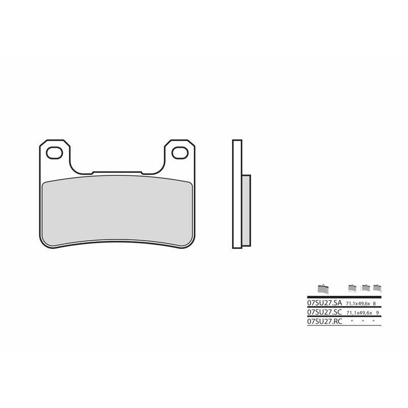 Pastillas de freno sinterizadas Brembo 07SU27SA - motoscamaralweb.com