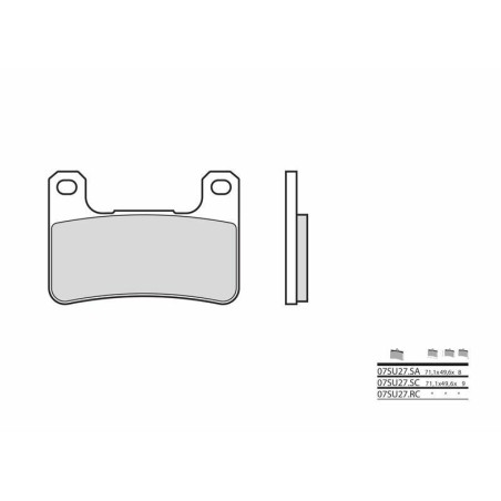 Pastillas de freno sinterizadas Brembo 07SU27SA - motoscamaralweb.com