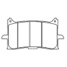 Juego pastillas de freno delanteras NISSIN Africa Twin 1000 83x39.7x8 - motoscamaralweb.com