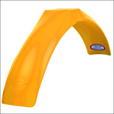 Guardabarros delantero Preston Petty vintage Muder Amarillo - motoscamaralweb.com