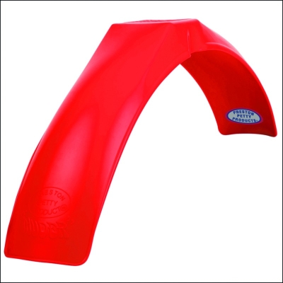 Guardabarros delantero Preston Petty vintage Muder Rojo - motoscamaralweb.com