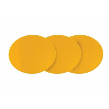 Portanumeros Preston Petty ovalado 28.6CM X 23.5cm Amarillo. x3 - motoscamaralweb.com