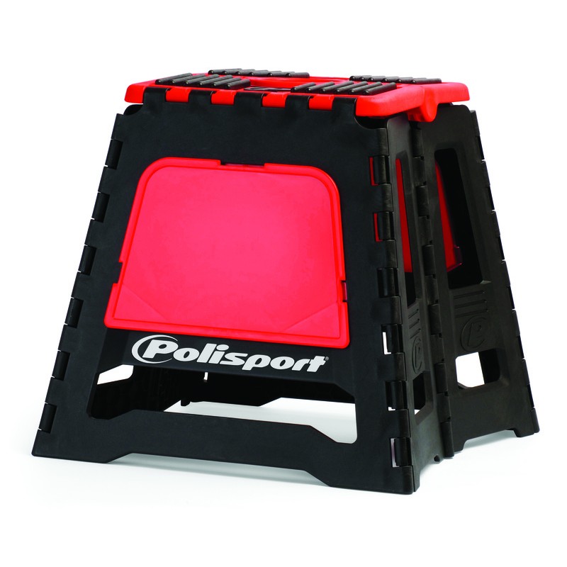 Caballete plegable de plástico Polisport rojo 8981500004 - motoscamaralweb.com Caballete plegable de plástico Polisport rojo 8981500004 - motoscamaralweb.com