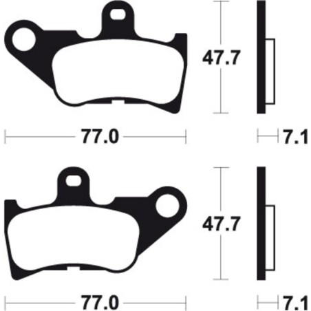 Pastillas de freno Tecnium MA264 Orgánicas - motoscamaralweb.com