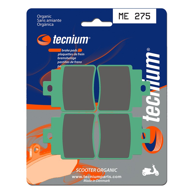 Pastillas de freno Tecnium Scooter orgánicas ME275 - motoscamaralweb.com Pastillas de freno Tecnium Scooter orgánicas ME275 - motoscamaralweb.com