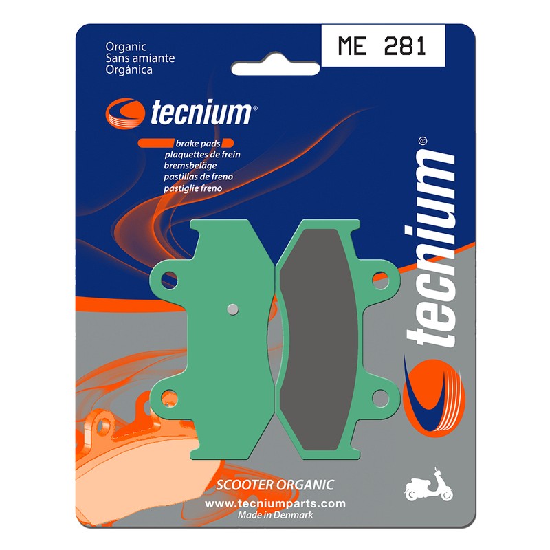 Pastillas de freno Tecnium Scooter orgánicas ME281 - motoscamaralweb.com Pastillas de freno Tecnium Scooter orgánicas ME281 - motoscamaralweb.com