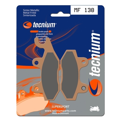Pastillas de freno Tecnium MF138 Sinterizadas - motoscamaralweb.com