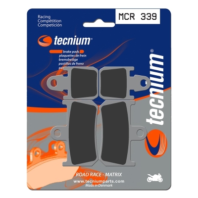 Pastillas de freno Tecnium MCR339 Sinterizadas Carbono - motoscamaralweb.com