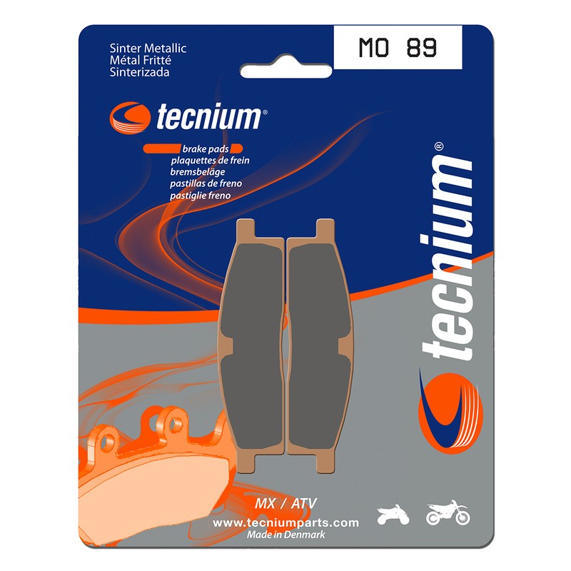 Pastillas de freno Tecnium MO89 Sinterizadas - motoscamaralweb.com