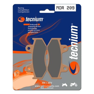 Pastillas de freno Tecnium MOR209 Sinterizadas racing - motoscamaralweb.com