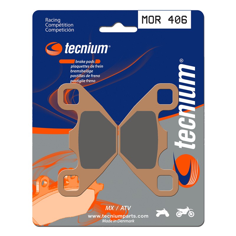 Pastillas de freno Tecnium MOR406 Sinterizadas racing - motoscamaralweb.com