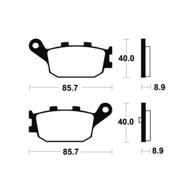 Pastillas de freno Tecnium MR253 Sinterizadas - motoscamaralweb.com
