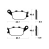 Pastillas de freno Tecnium MR253 Sinterizadas - motoscamaralweb.com