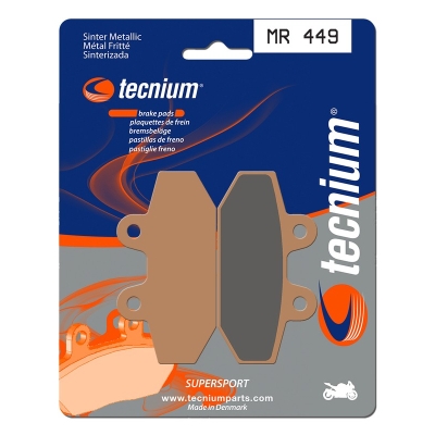 Pastillas Tecnium sinterizadas traseras MR449 - motoscamaralweb.com