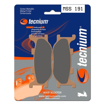 Pastillas de freno Tecnium MSS191 Sinterizadas - motoscamaralweb.com