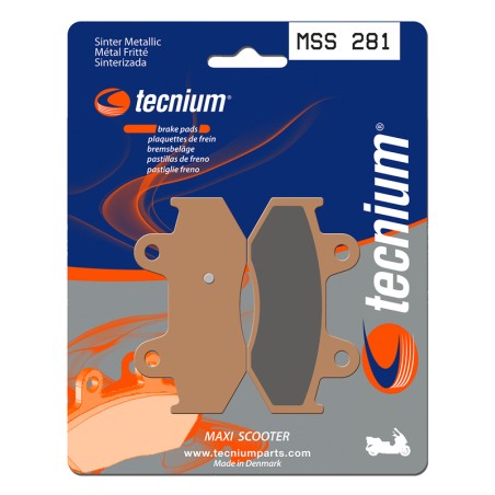 Pastillas de freno Tecnium MSS281 Sinterizadas - motoscamaralweb.com