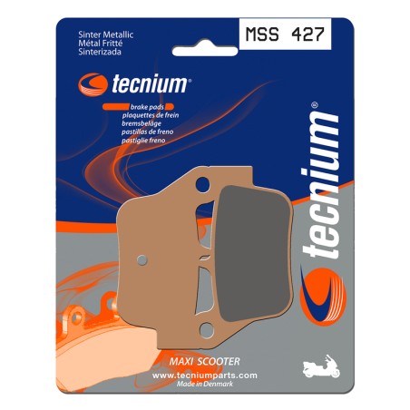 Pastillas de freno Tecnium MSS427 Sinterizadas SYM Maxsym 600I ABS - motoscamaralweb.com