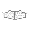 Juego de pastillas sinterizadas CL BRAKES (2389S4) - motoscamaralweb.com