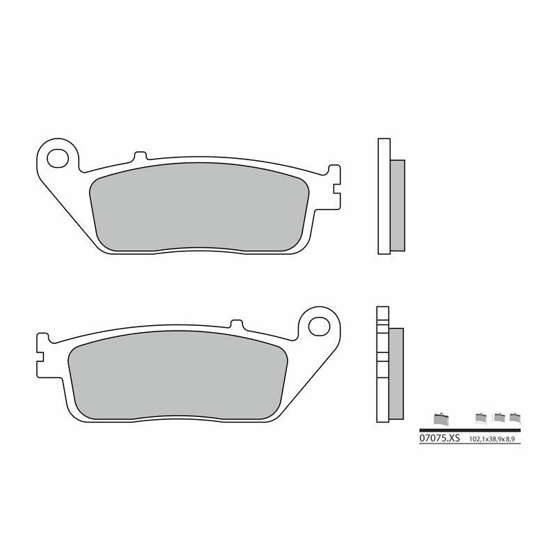 Pastillas de freno sinterizadas Brembo 07075XS - motoscamaralweb.com Pastillas de freno sinterizadas Brembo 07075XS - motoscamaralweb.com