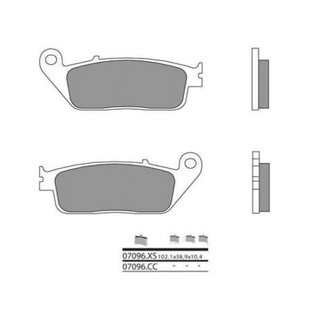 Pastillas de freno orgánicas Brembo 07096 - motoscamaralweb.com